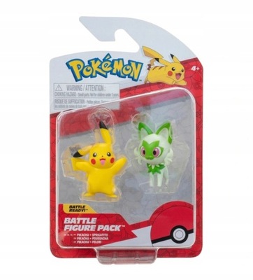 POKEMON BATTLE FIGURE PIKACHU I SPRIGATITO