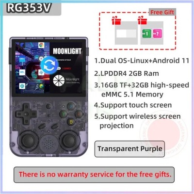 ANBERNIC RG353V RG353VS Retro przenośna konsola do gier 3.5 ”ekran IPS