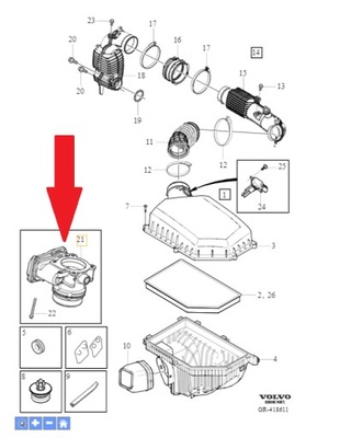 Дроссельная заслонка volvo 31293736 фото №1