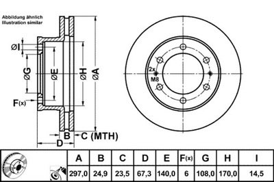 ATE ДИСКИ ТОРМОЗНЫЕ ТОРМОЗНЫЕ 2 ШТУКИ. ПЕРЕД TOYOTA FORTUNER HILUX HILUX VII