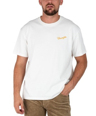 T-shirt Wrangler SLOGAN TEE 112341175 W70NEEW02 Worn White XL