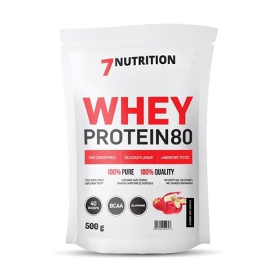 7 Nutrition Whey Protein 80 500g CIASTECZKO BIAŁKO WPC KONCENTRAT BIAŁKA