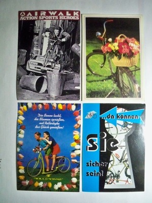 Rowery... - 4 pocztówki.