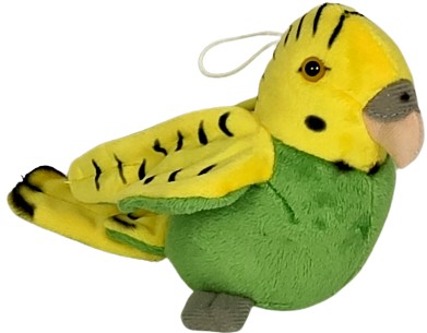 Papużka falista żółto-zielona papuga DUBI - 14cm