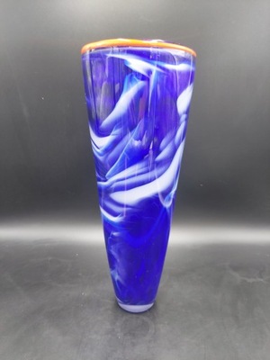 Duży wazon szkło artystyczne MURANO 38 cm