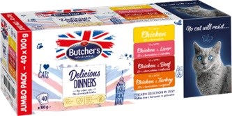 Butcher's Delicious Dinners Jumbo Pack 40x100g