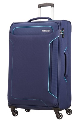 Walizka duża twarda ABS American Tourister GeoPop blue moon