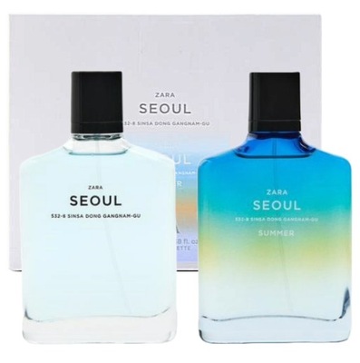 ZARA SEOUL & SEOUL SUMMER 2 x 100 ml ZESTAW Perfumy męski