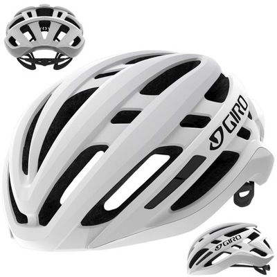 KASK SZOSOWY GIRO AGILIS L 59-63 CM BIAŁY MATOWY