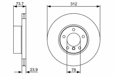 DISC HAMULC. BMW 3 E90 05-  