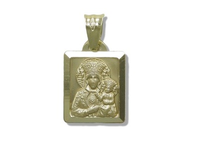 Medalik Złoty Matka Boska Częstochowska 585 14k