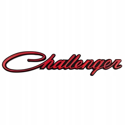 1 PEGADURA AL LADO COCHE CON EMBLEMATEM LOGOTIPO DODGE CHALLENGER 18X3CM  