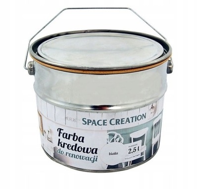 Farba kredowa Chalk Paint kredensowa 2,5L biała