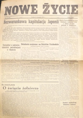 Bezwarunkowa kapitulacja Japonii NOWE ŻYCIE1945/96