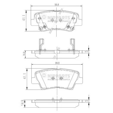 КОЛОДКИ ТОРМОЗНЫЕ HYUNDAI SONATA/KIA