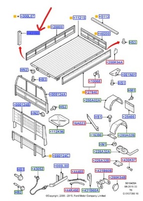 GANCHO CABINA DERECHA FORD TRANSIT MK5 MK6  