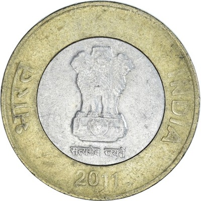 Moneta, India, 10 Rupees, 2011