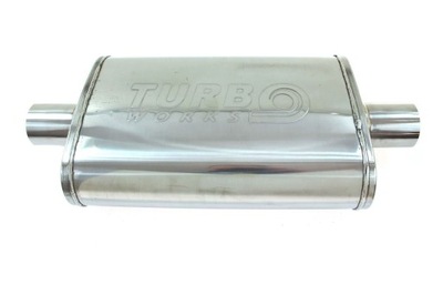 Tłumik przelotowy owalny sportowy TurboWorks 51mm