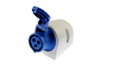 Gniazdo Elektryczne ścienne Pce szary