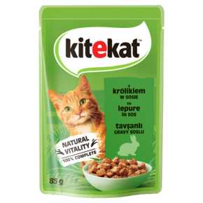 KITEKAT KARMA MOKRA DLA KOTA KRÓLIK 85G