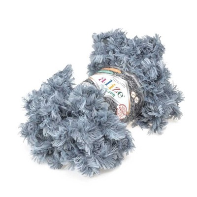 Włóczka Puffy Fur 6107 Niebieski