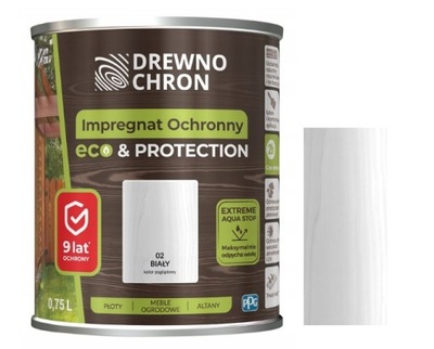 DREWNOCHRON IMPREGNÁCIA ECO&PROTECT BIELA 0.75L