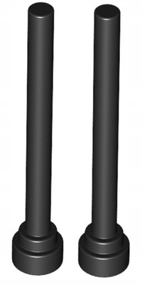 LEGO Antena 1x4 Flat Czarna/Black (3957/395726) x2