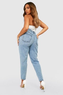 WYSOKI STAN 38O NG2__46 BOOHOO SPODNIE MOM JEANS