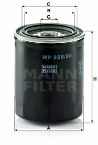 FILTER OILS WP 928/80  