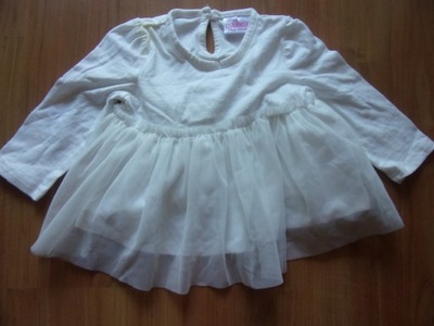 Sukienka tiulowa biała 6-9m So Cute