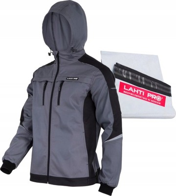 LAHTI PRO BLUZA РАБОЧАЯ ЗАЩИТНАЯ Z KAPTUREM СЕРАЯ SOFTSHELL L4041802 R. M