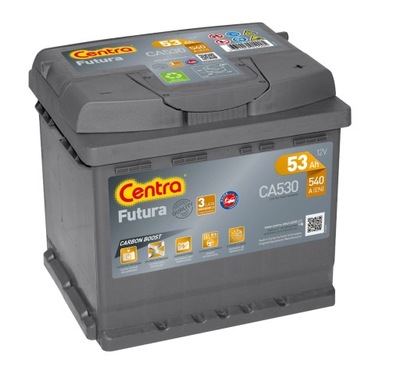 АКУМУЛЯТОР CENTRA FUTURA 53AH 540A P+