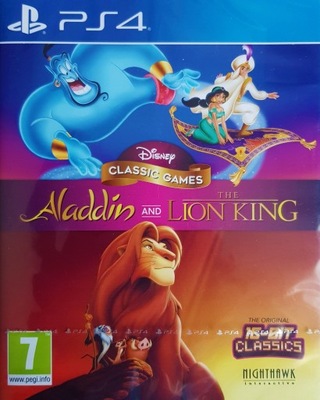 DISNEY CLASSIC GAMES ALADDIN AND THE LION KING PLAYSTATION 4 PS4 MULTIGAMES