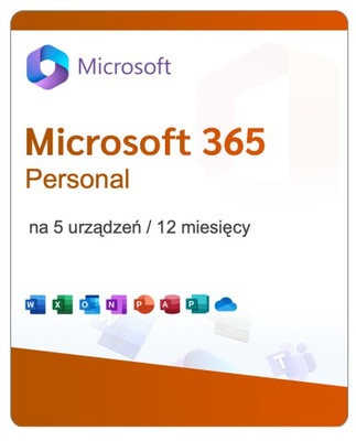 Microsoft Office 365 Personal 5 PC | 1 ROK | BOX