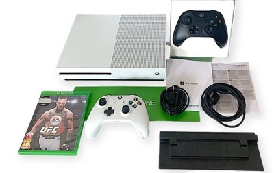 Konsola Xbox One S 1TB NAPĘD NA PŁYTY + 2 Pady Microsoft Oryginalne + GRA