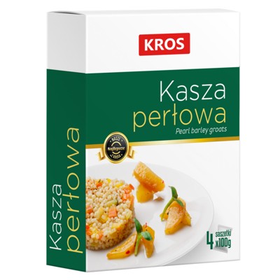 Kasza jęczmienna perłowa 4x100g paczkowana 400g Kros