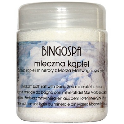BINGOSPA Mleczna Kąpiel SPA 550 g sól do kąpieli