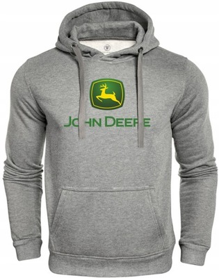 Męska Bluza JohnDeere szary S