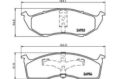 КОЛОДКИ ТОРМОЗНЫЕ HELLA PAGID 05011067AA 05011069AA