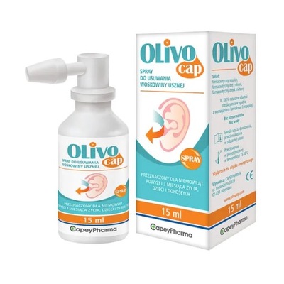 Olivocap, spray do usuwania woskowiny usznej 40 ml