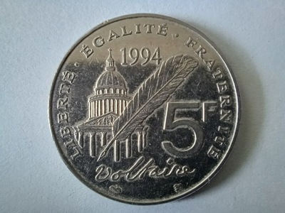 Francja 5 franków 1994