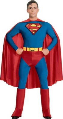 Strój superman supermana superbohater XL