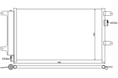 Nissens радіатор кондиціонера з осушувач ivec фото №1