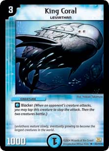 *DM-01 DUEL MASTERS - KING CORAL - !!!