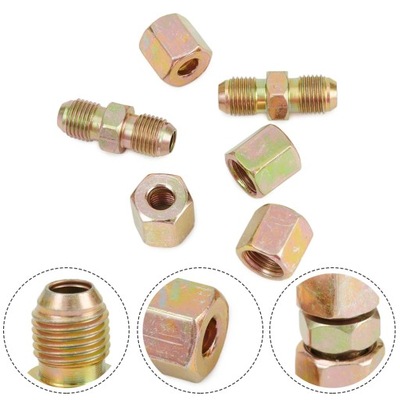 4PCS BRAKE PIPE LINE FITTING CONNECTORS MALE FEMALE НАБІР 2 WAY 10MMX1~32591
