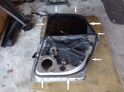 Audi a4 b6 b7 kombi - прокладка двері правий задня фото №1