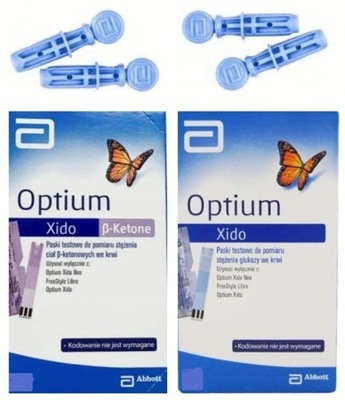 PASKI + LANCETY OPTIUM XIDO NEO KETO ZESTAW 10+5+5