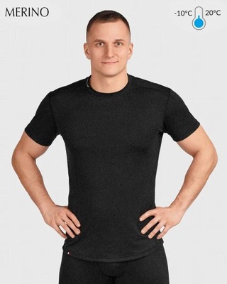 Redline T-shirt termoaktywny SAXON 2.0 Merino 100% męski M