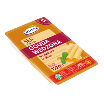 Ser Gouda wędzona plastry 150g SM MLEKPOL