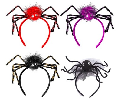 Opaski na czoło pająk na Halloween 4 SZT